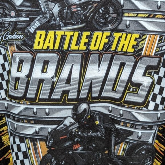 Men's Unisex 4XB Motorcycle T-Shirt Battle of the Brands Kawasaki vs Suzuki 2021 - Picture 6 of 7